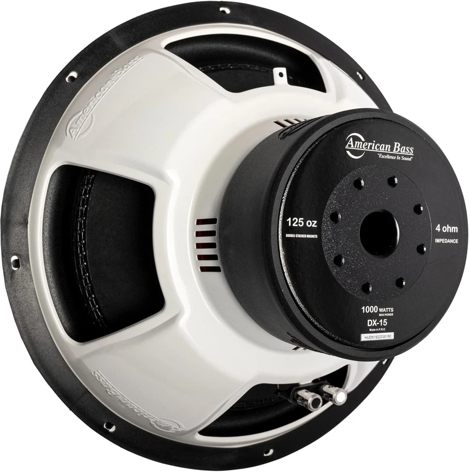 (2) AMERICAN BASS DX 15” 4-OHM SVC CAR AUDIO SUBWOOFERS SUBS SUBWOOFER (1 PAIR) - Image 4 of 4