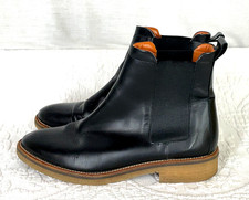 Everlane Chelsea Women's Black Napa Leather Ankle Booties 8.5 M Nice Condition 