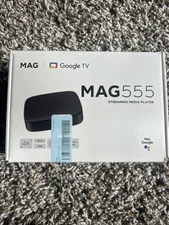 Infomir MAG555 Google TV 4K HDR Streaming Media Player Black — Voice Remote