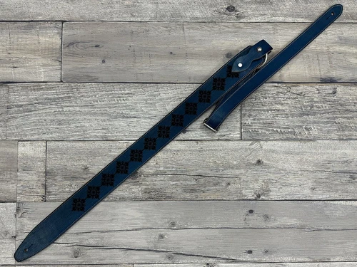 Blue Bell Straps 1970 Abraxas Leather -Blue- Gibson Floor Products