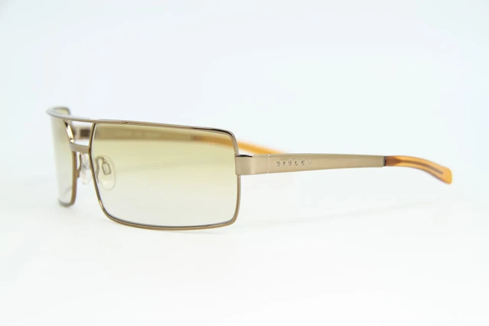 Gafas de sol SISLEY SLY 585 rectangulares doradas lentes marrón claro 20-10 Foto 2 de 4