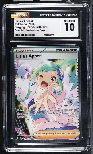 Lisia's Appeal 246/191 SIR - Pokémon Surging Sparks CGC 10 GEM MINT