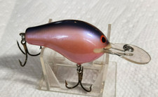 VINTAGE BAGLEY DIVING BALSA B2 FISHING LURE 4MR ALBINO RED REALLY CLEAN