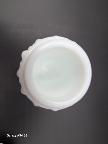 Vintage Fenton weiß Milchglas Nagel Einzel Salzstreuer Fuß 1950er - Bild 4 von 9