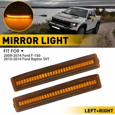 2X Lens Amber Side LED Lamp Mirror Signal Indicator Fit Light 09-14 Ford F-150