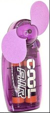 Mini Handheld Pocket Fan Battery Operated Cool Air Personal Travel Fan Purple