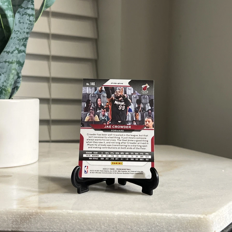 2020–21 Panini Prizm Jae Crowder No146 тигровая полоса чехол SSP хит - Изображение 2 из 2