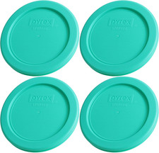 7202-PC (1-Cup) Green Food Storage Lid (4-Pack) - Made in USA