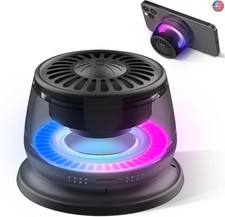Bluetooth Speaker with RGB Lights, Portable Speaker Magnetic Phone Holder,