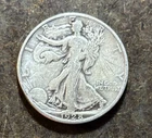 1928-S Walking Liberty Silver Half Dollar 50c Coin - No Reserve