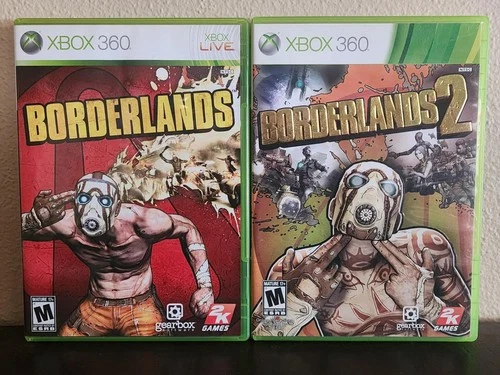 Borderlands 1 and 2 SET Xbox 360 Each game COMPLETE (Case, disc, & manual)