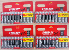 40 x Eveready AA Zinc Carbon Batteries - New R6 1.5V Long Expiry 0.21 per battery