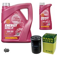 MANN-FILTER Inspektionspakete Mannol Energy 5W-20 6L FüR Porsche 944