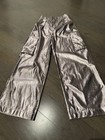 Metallic Silver Wide Leg Pants 90s Y2K Sz Small $68 — photo 1