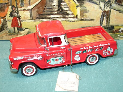 Franklin Mint 1998 CHRISTMAS LIMITED EDITION 1955 CAMEO CHEVROLET 1:24 #2422 - Bild 2 von 17