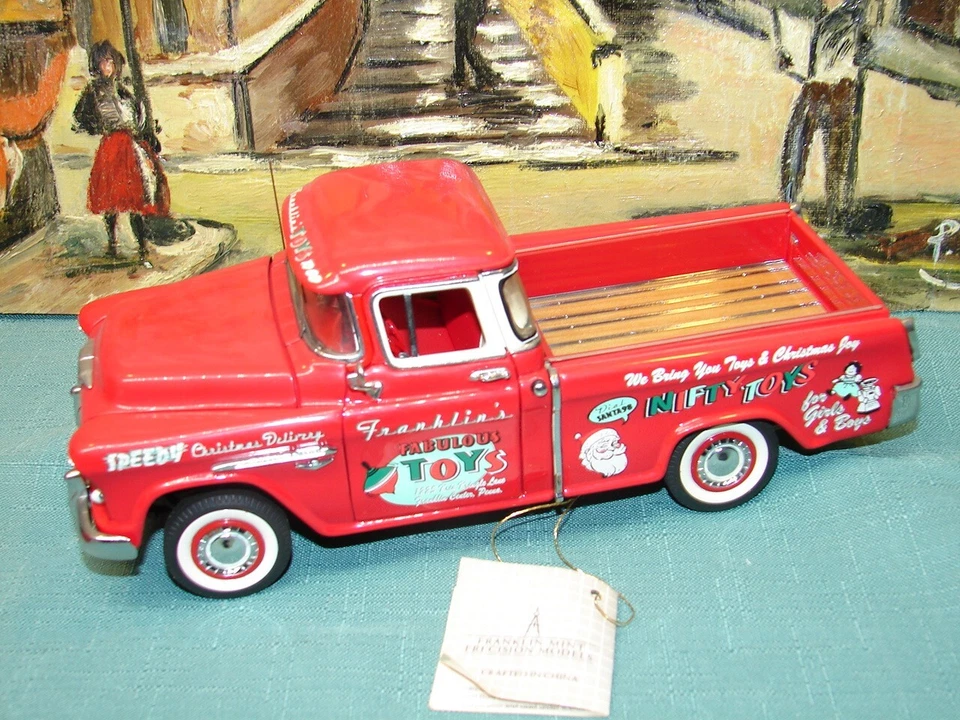 Chevrolet camafeo 1955 edición limitada de Navidad Franklin Mint 1998 1:24 #2422 Foto 2 de 4