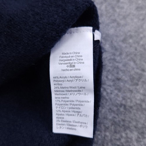 J Crew Sweater Mens Large Blue Woll Alpaca Blend Turtleneck 1/4 Zip Knit - Picture 16 of 18