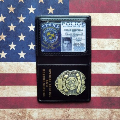 Resident Evil Biohazard S.T.A.R.S RPD Wallet Chris Redfield ID