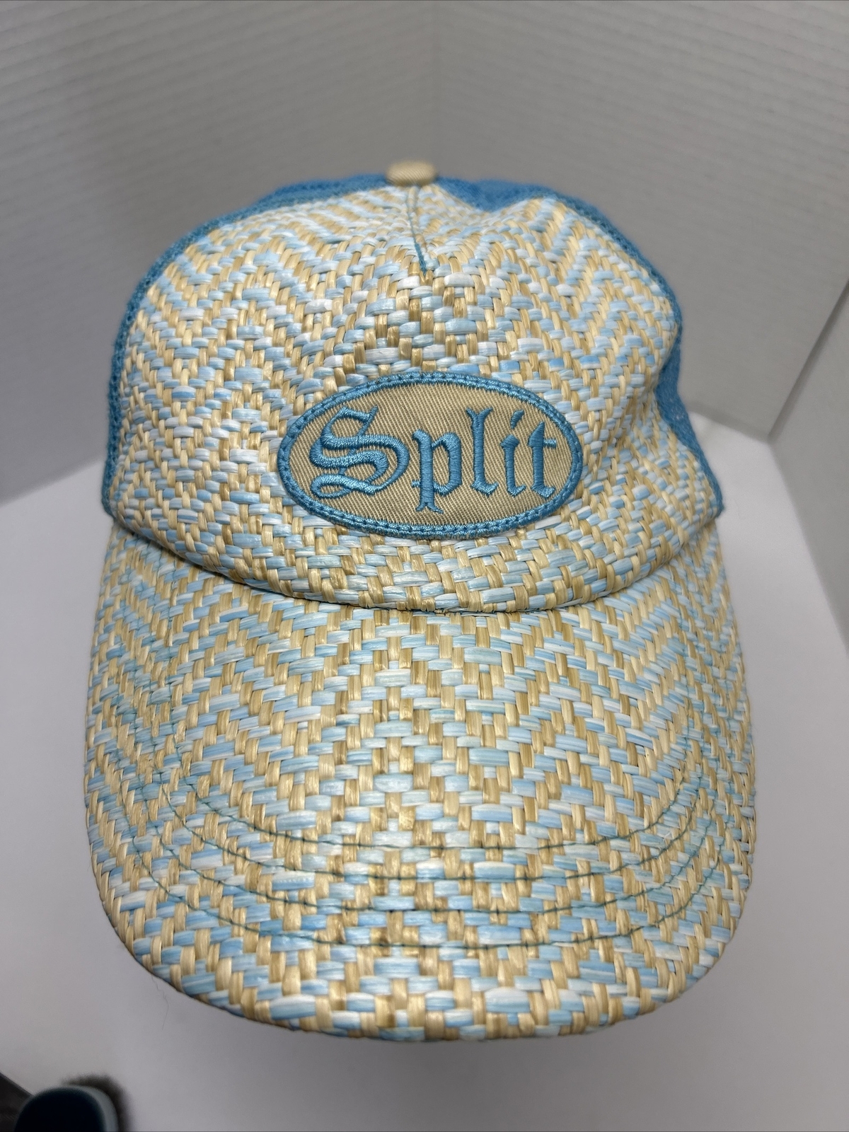 Split Straw Baseball Hat - image 3