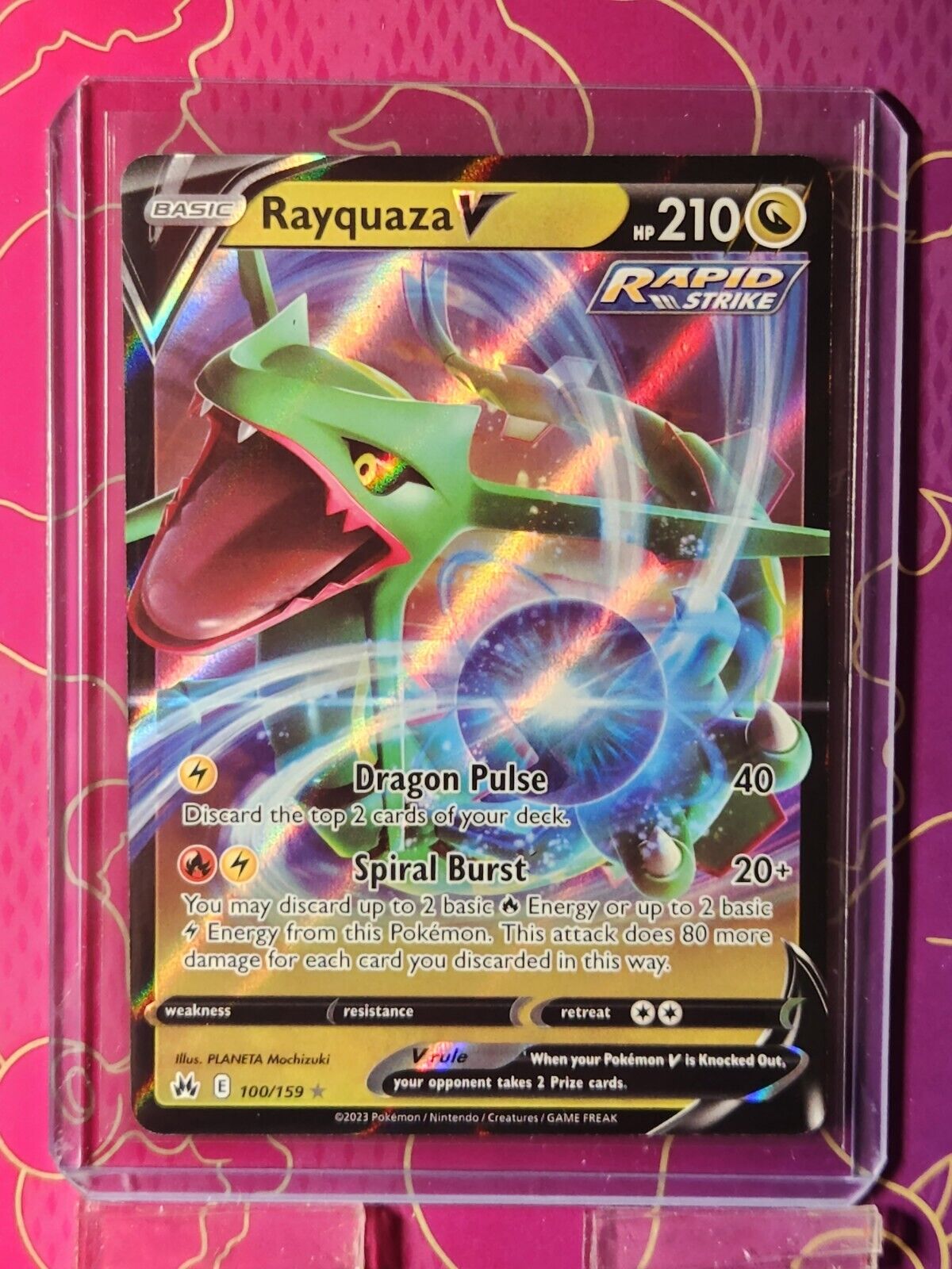 Holo Shiny Rayquaza / Custom holographic Pokémon card / V Card -   Portugal