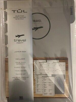 TUL Custom Note-taking System Travel Insert Junior Size 50 TUL Custom Note-taking System Travel Insert Junior Size 50