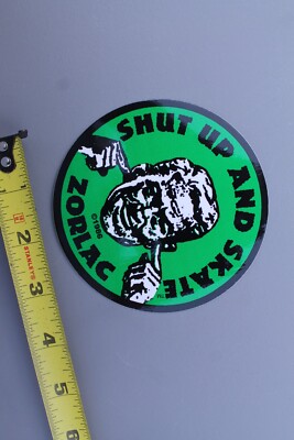 Zorlac Skateboards Shut Up and Skate Green 80's OG Vintage