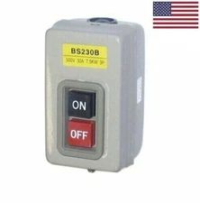 BENCH TOOL DRILL PRESS SWITCH PUSH BUTTON ISOLATOR METAL STARTER MOTOR BS230B