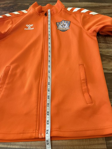 Hummel Orange And White FSCI Phoenix Long Sleeve Track Jacket Youth L (16) - Picture 12 of 13
