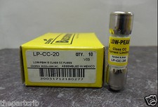 New Lot Bussmann LPCC-20 LP CC 20 Amp Fuses Low Peak Class CC 600V NIB