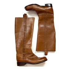 Elie Tahari Riding Boots Brown 38 7.5