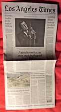 NÉCROLOGIE TONY BENNETT 1926 - 2023 PREMIÈRE SECTION LA TIMES CROONER LEGEND