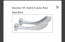 KISSLER 97-4165 CRANE PAIR HANDLES