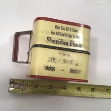 Sheridan Montana Antelope Milling Flour Sifter Promotional Newco Newton Iowa Vtg