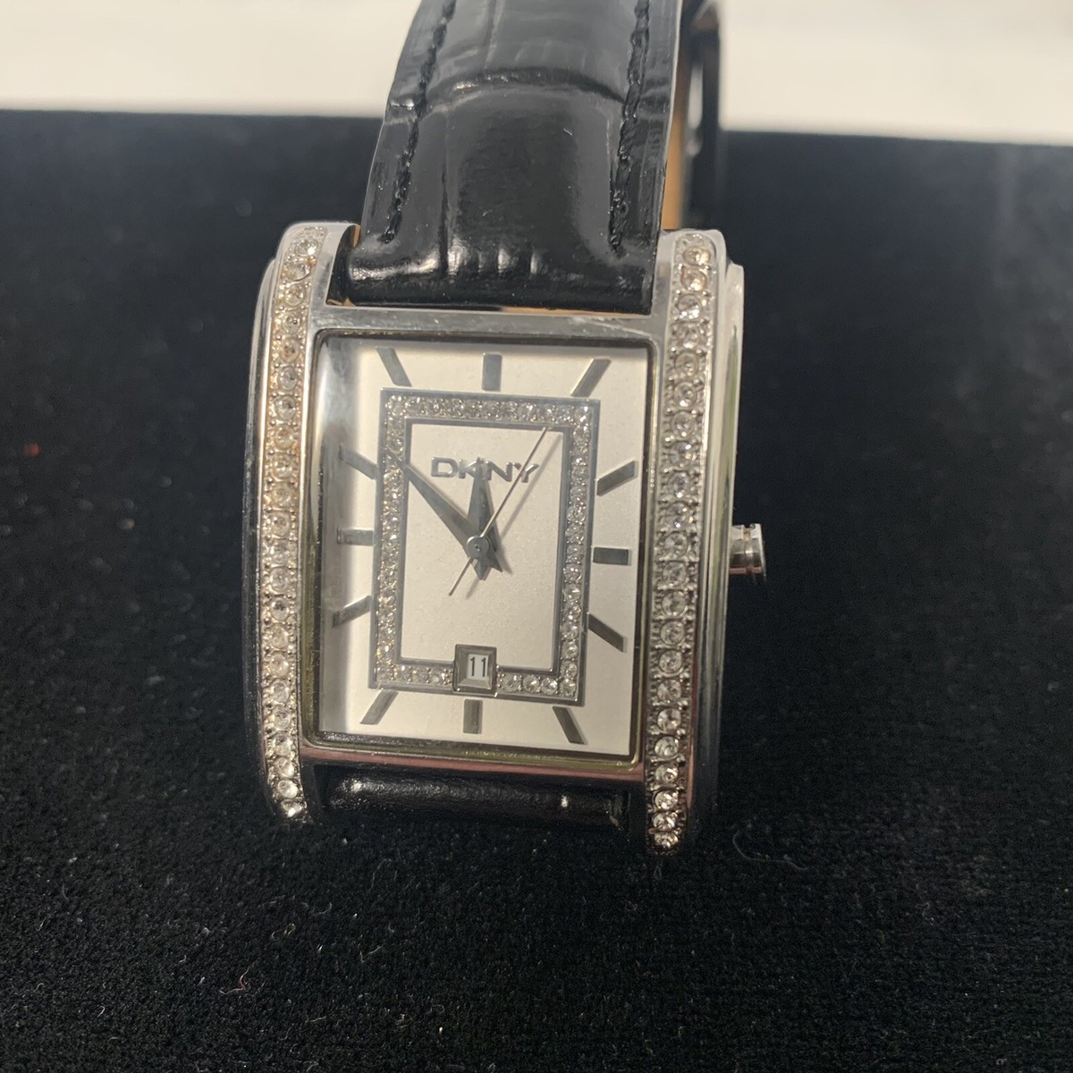 DKNY Reloj de Crystal Collection Dress Watch DKNY Watch Brown Dial Crystal Diamante Pave Stone Set  main image 3