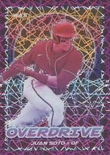 2021 Panini Overdrive Purple Velocity #13 Juan Soto Card