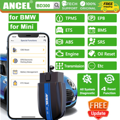 ANCEL BD300 OBD2 Scanner Code Reader Check Engine Code Diagnostic Tool For BMW