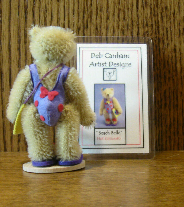 DEB CANHAM Artist Designs BEACH BELLE, Hot Editions Coll. 3.75"  LE Mohair