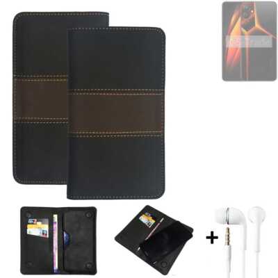 Wallet Case + Kopfhörer für Tecno Pova 4 Pro Schutzhülle Hand Tasche