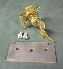 Mills Slot Machine Parts - Reproduction LOCK for Back Door & lock plate W screws