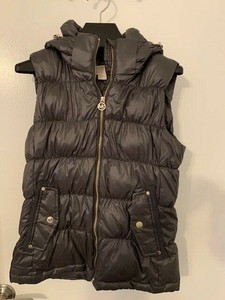 michael kors puffer vest with hood