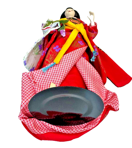 Muñeca geisha de porcelana vintage Avon de 9"" - Imagen 9 de 9