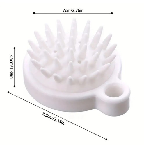 Silicone Soft Head Scrubber Scalp Massager Shampoo Brush Hair Wash Comb BPA Free - Picture 12 of 15