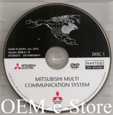 2006-2012 Mitsubishi Galant Endeavor Navigation DVD Map Mid-Atlantic New England