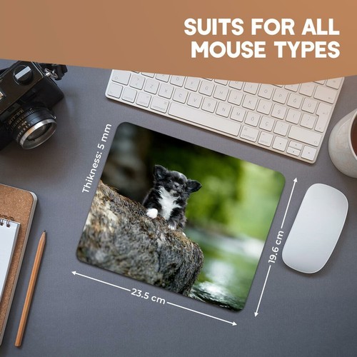 Rectangle Mouse Mat - Adorable Fluffy Chihuahua Puppy Dog #44025 - 第 5/8 張圖片