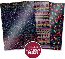 Hunkydory DESIGNER MIRRI CARD Special Edition ~ MERRY & BRIGHT (A4, 24 Sheets)