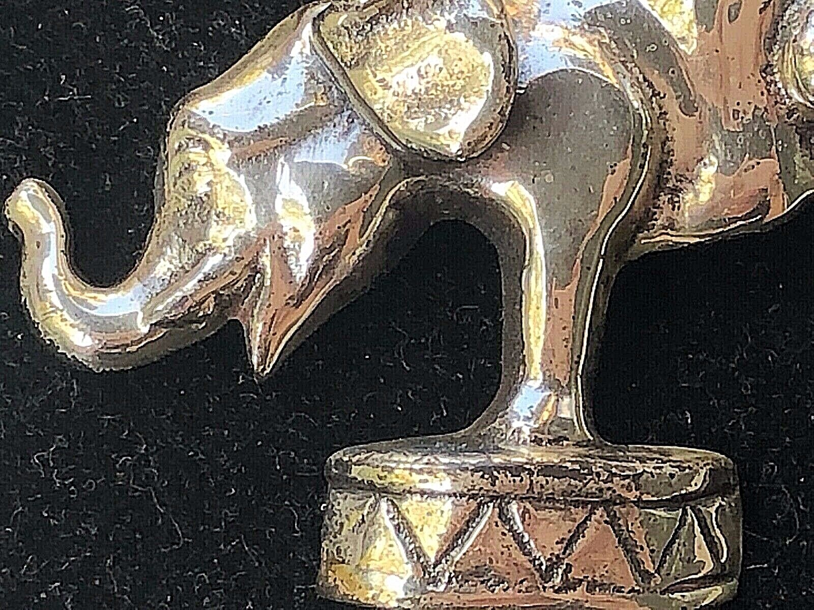 SOLID CAST 925 STERLING SILVER CIRCUS ELEPHANT BR… - image 3