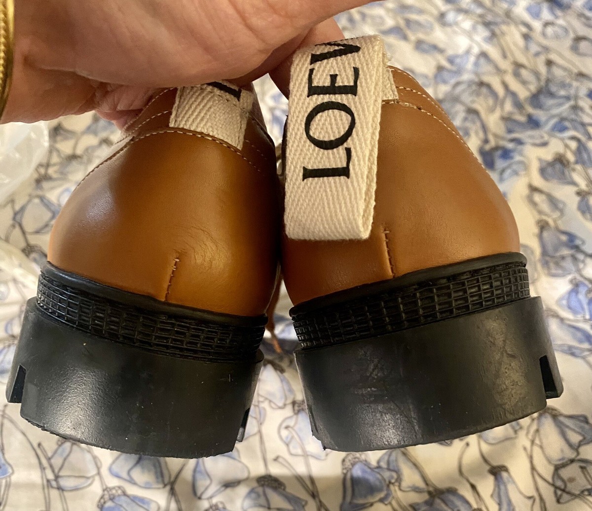 Loewe Brown Calfskin Lace Up Shoes Rubber Soles 37 / 7 NWOB Loewe Brown Calfskin Lace Up Shoes Rubber Soles 37 / 7 NWOB
