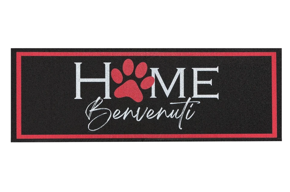 Zerbino De Entrada Antideslizante De Gomma Reciclada 25x60 Cm Negro - Imagen 1 de 1
