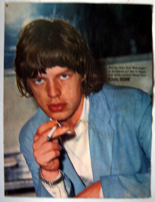 Poster Mick Jagger,  1968 , 28x21,5 cm
