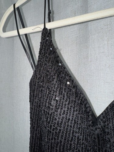 Junioren B. Elegantes Damen Pailletten Abendkleid Kleid schwarz Abschlussball Heimkehr Größe 9 - Bild 4 von 10